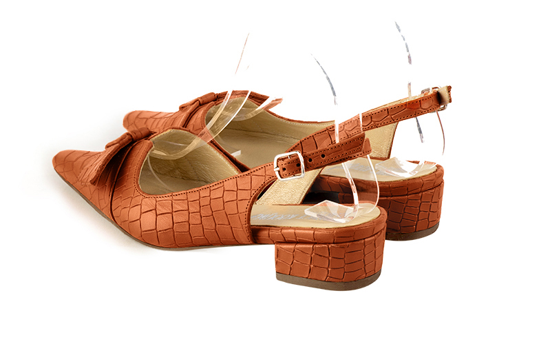 Women's  elegant slingback heels. .  - Rear view